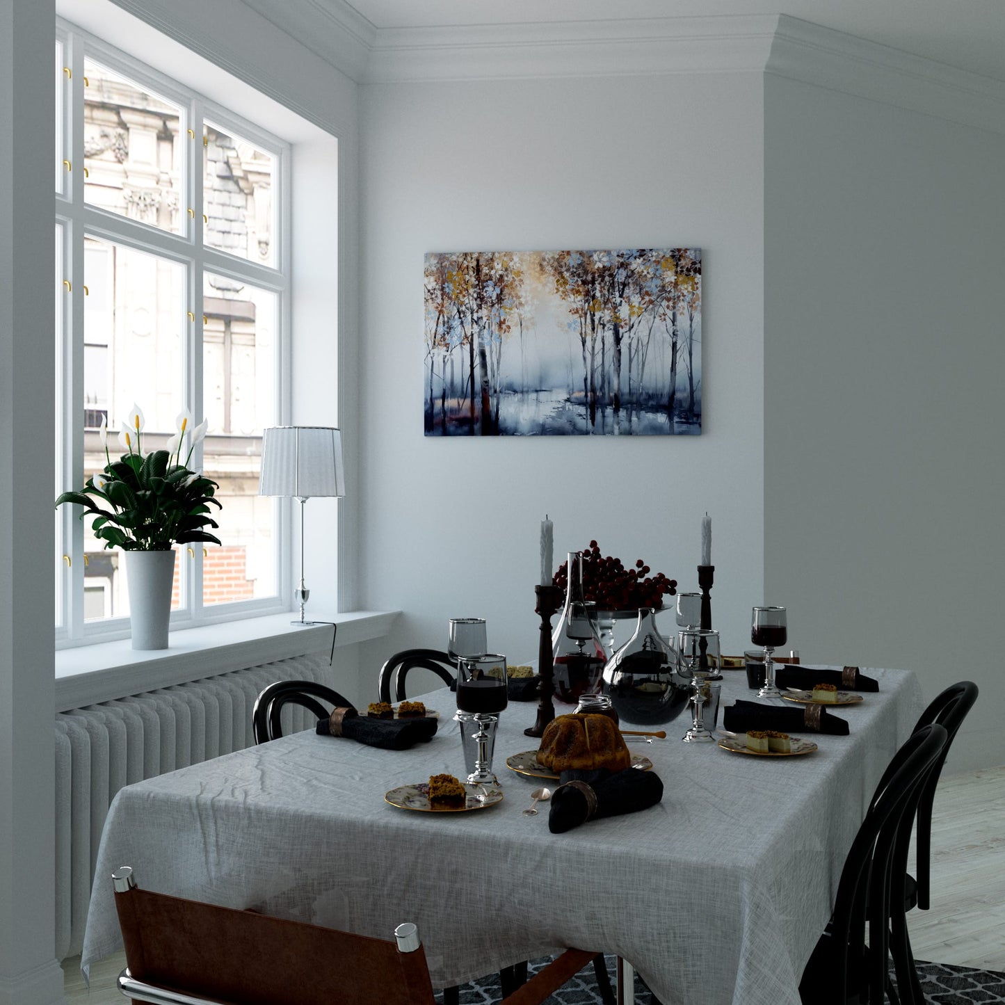 Autumnal Serenity Dining Room Effect
