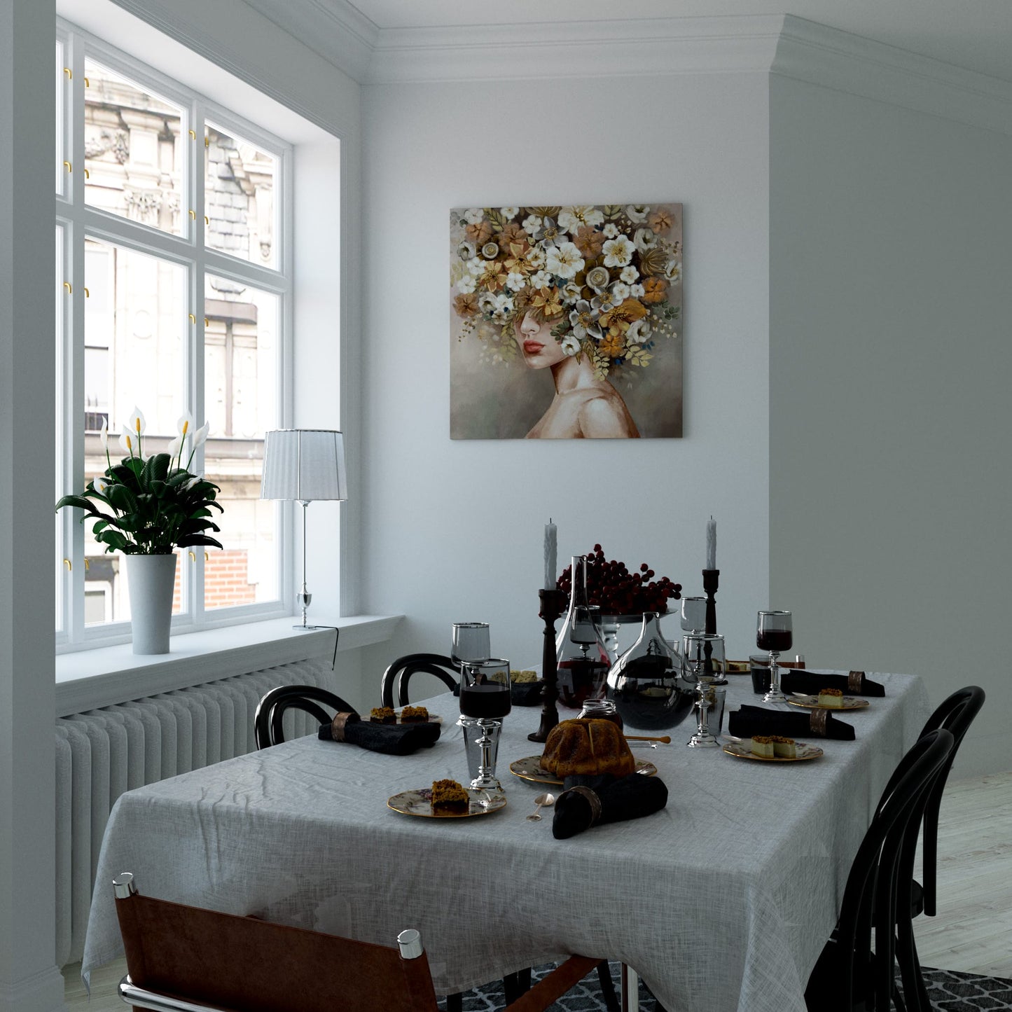 Blossoming Grace Dining Room Effect