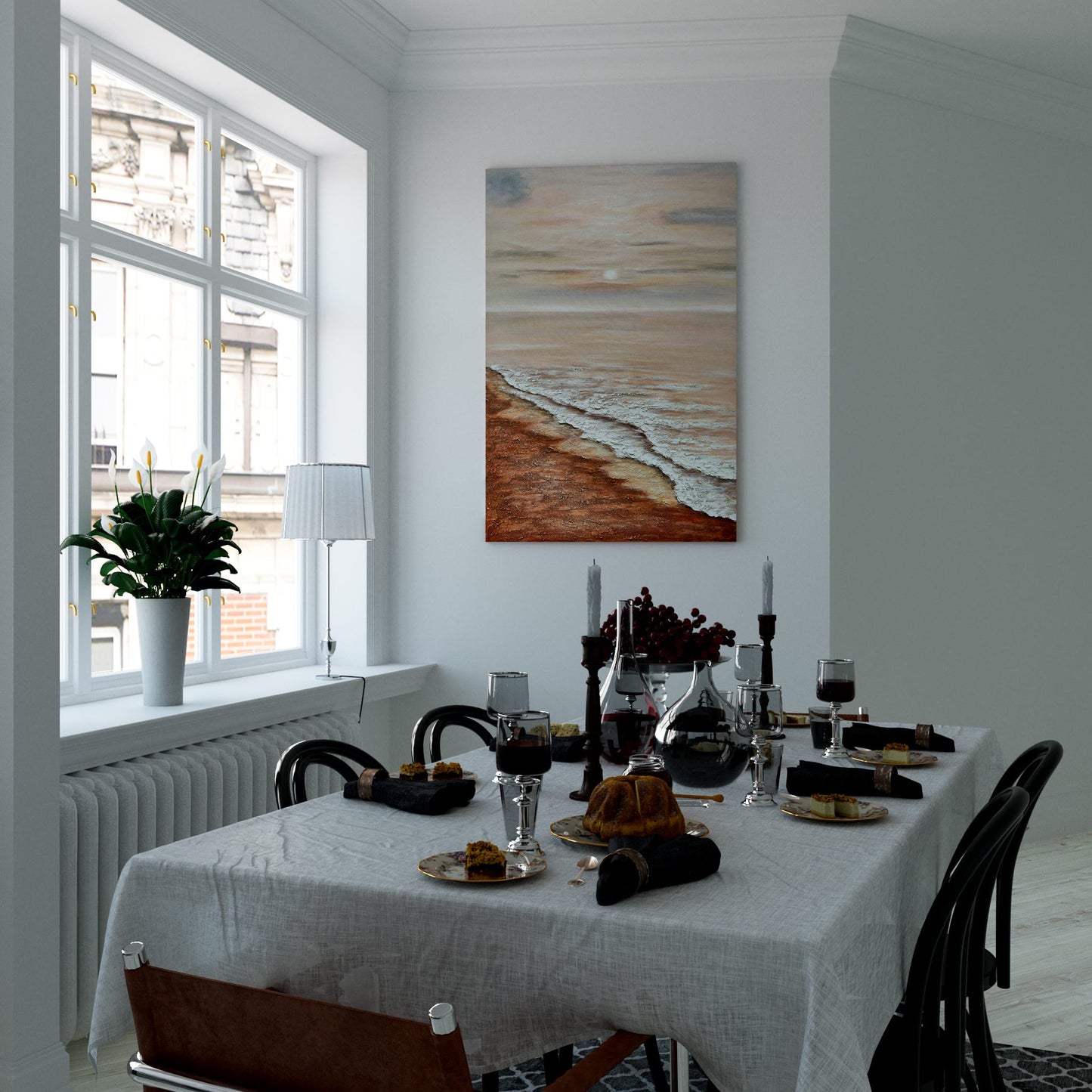 Coastal Afterglow Dining Room Effect