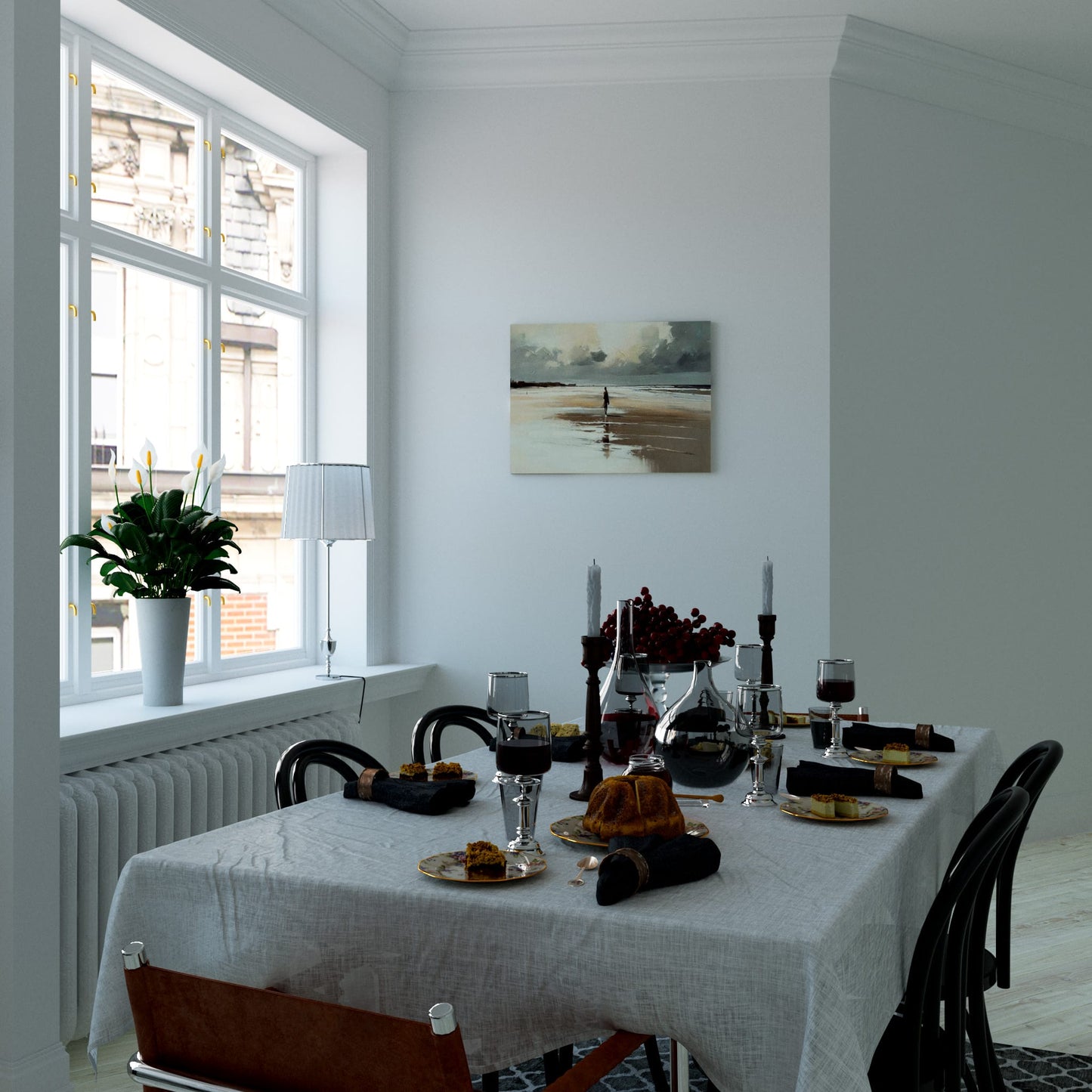 Coastal Solitude Dining Room Effect