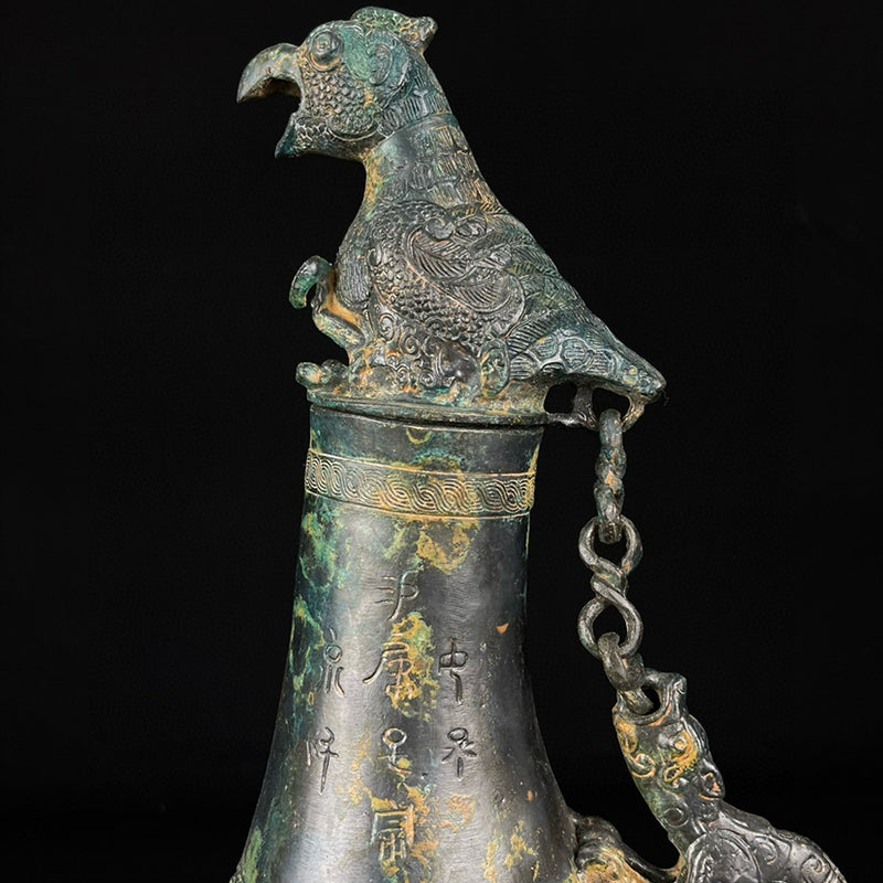 Eagle-Headed Dragon-Handled Bronze Ewer 3
