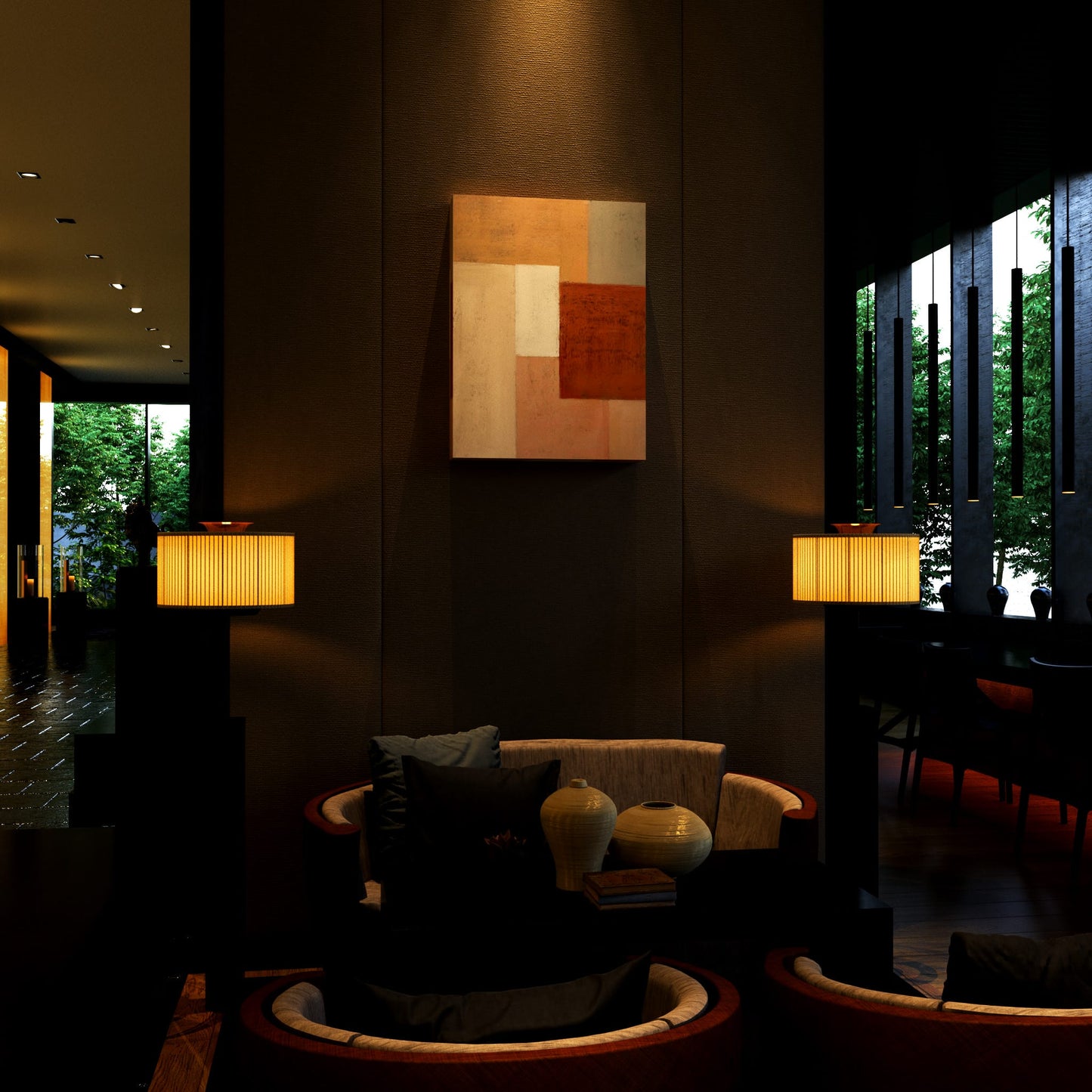 Earthy Geometry Hotel Effect