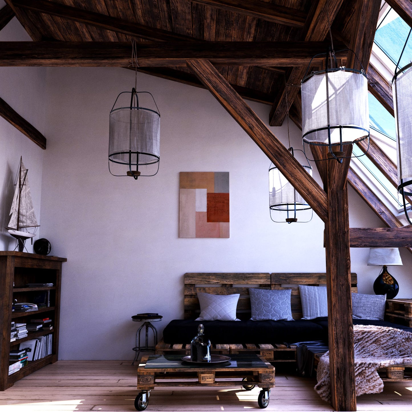 Earthy Geometry Loft Effect