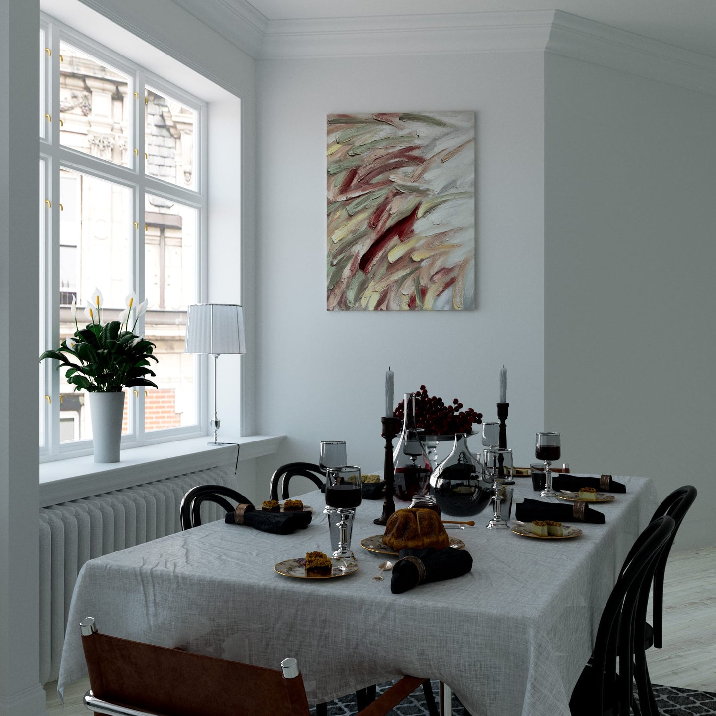 Fiery Rhythms Dining Room Effect