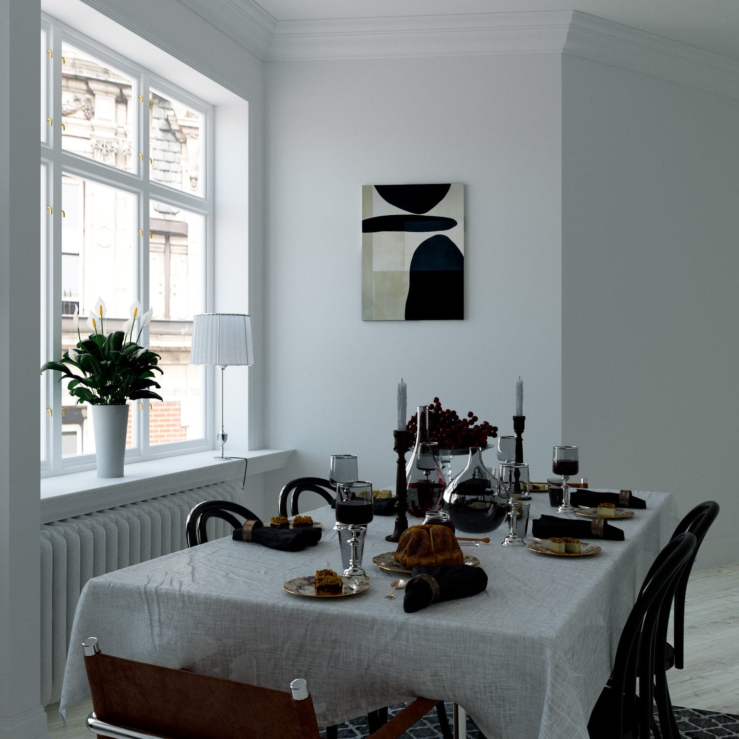 Floating Stones Dining Room Effect