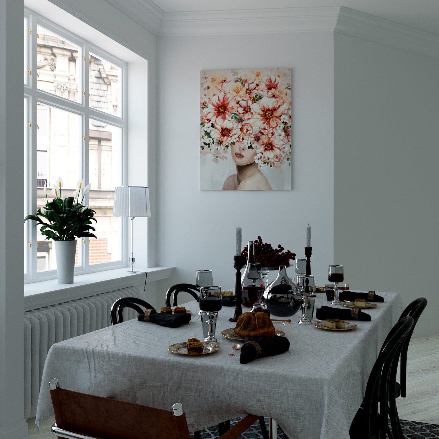 Floral Muse Dining Room Effect