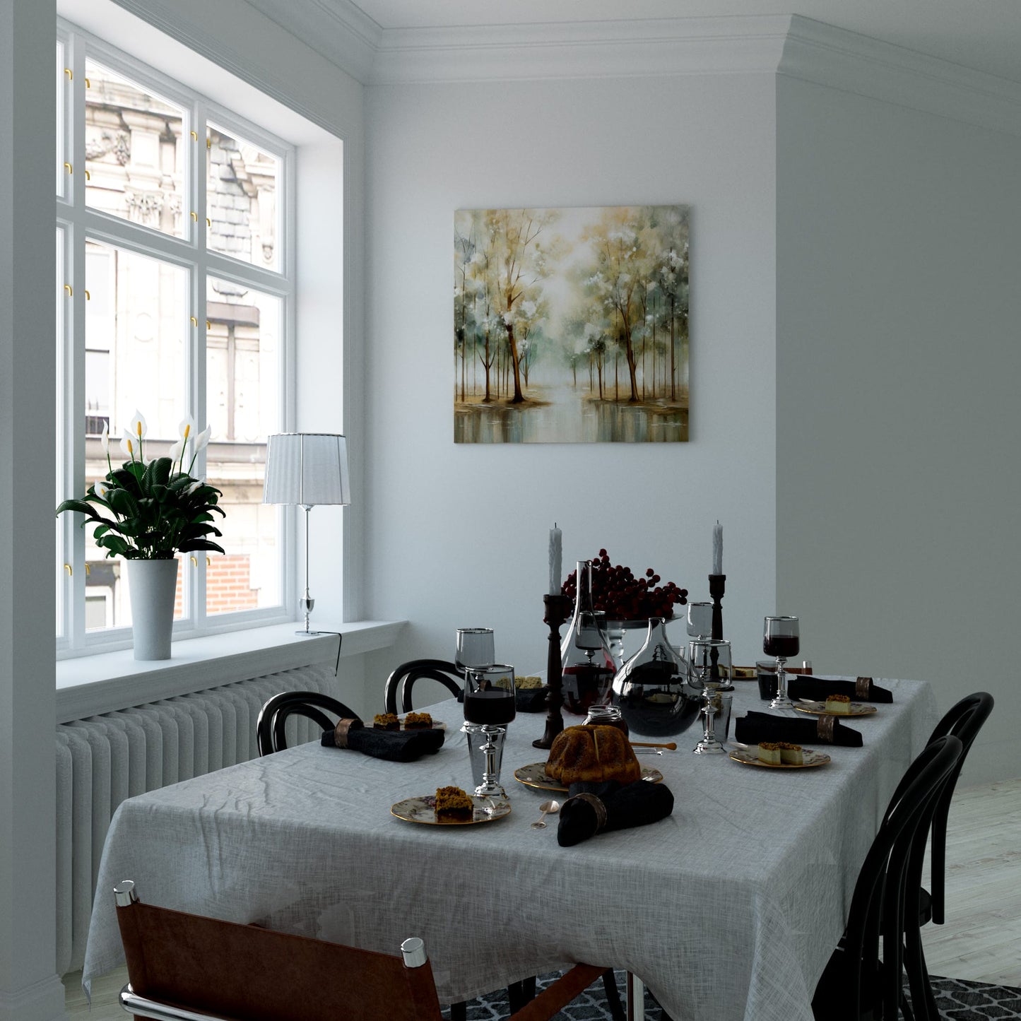 Frosty Forest Waters Dining Room Effect