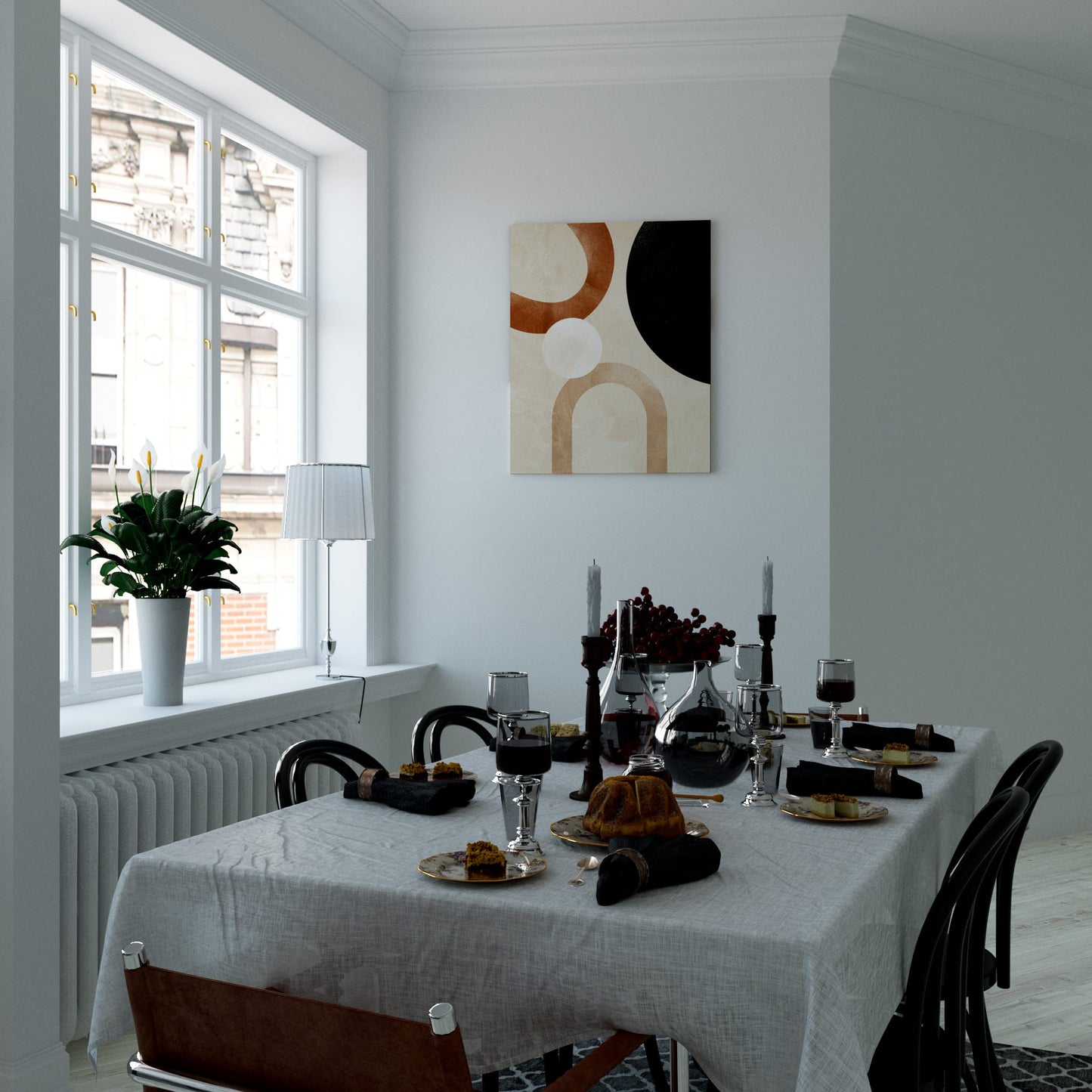 Geometric Rhythms Dining Room Effect