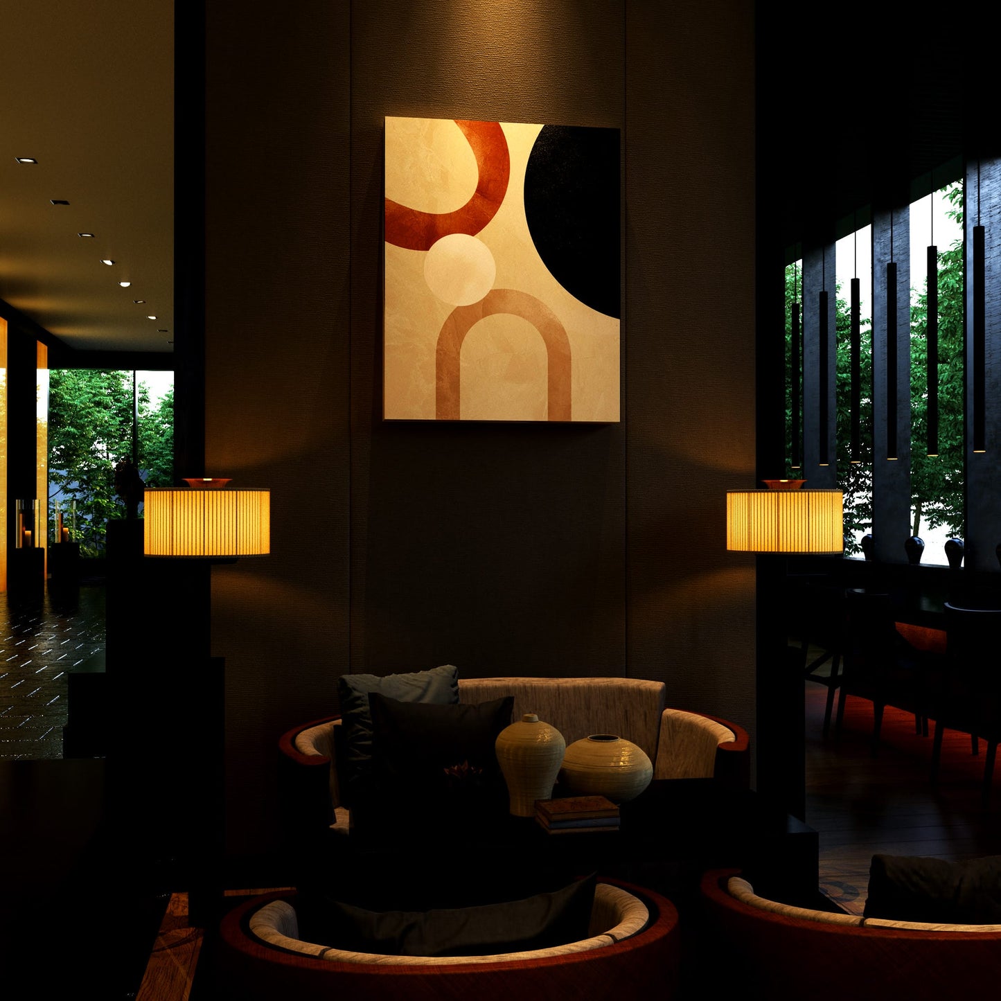 Geometric Rhythms Hotel Effect
