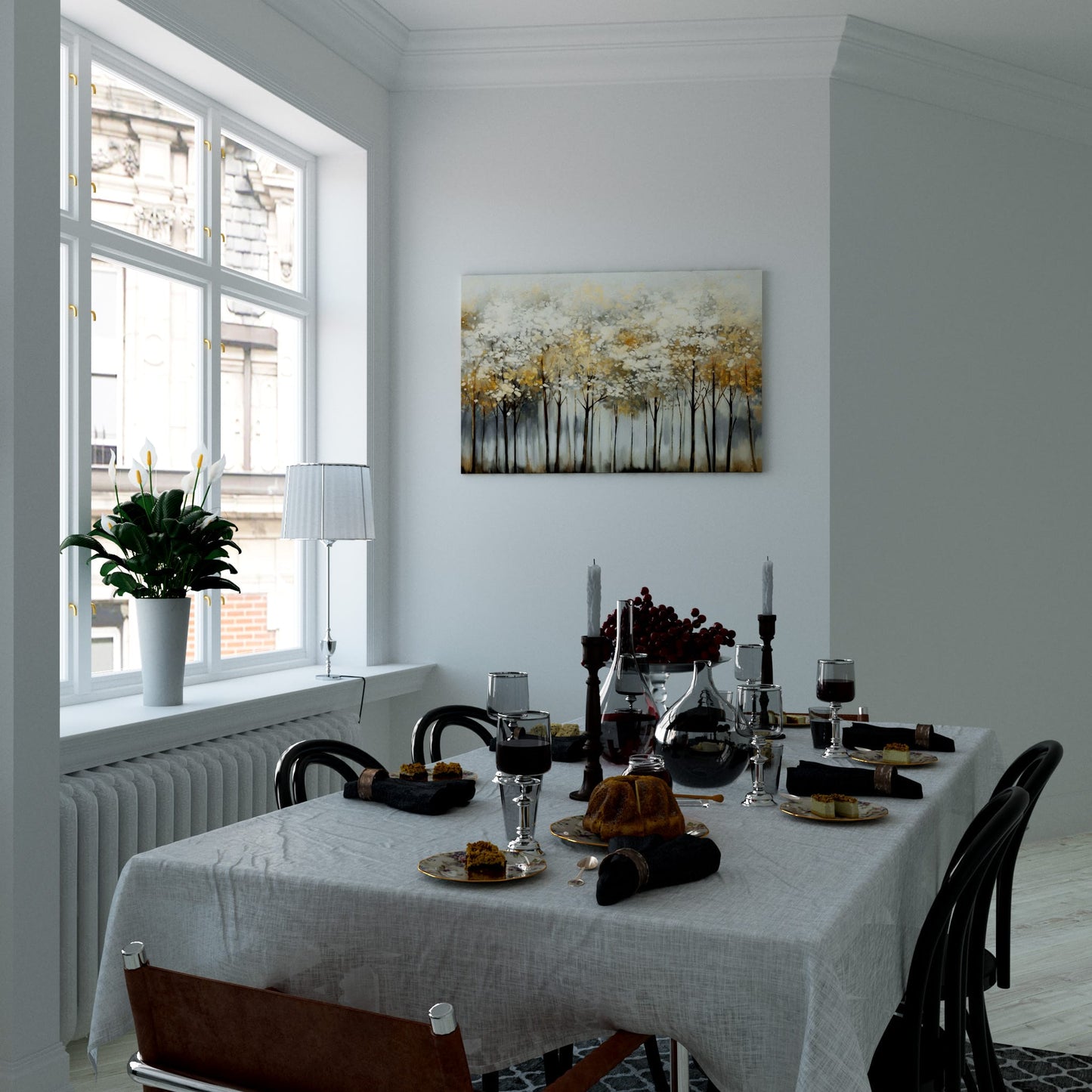Golden Forest Whisper Dining Room Effect