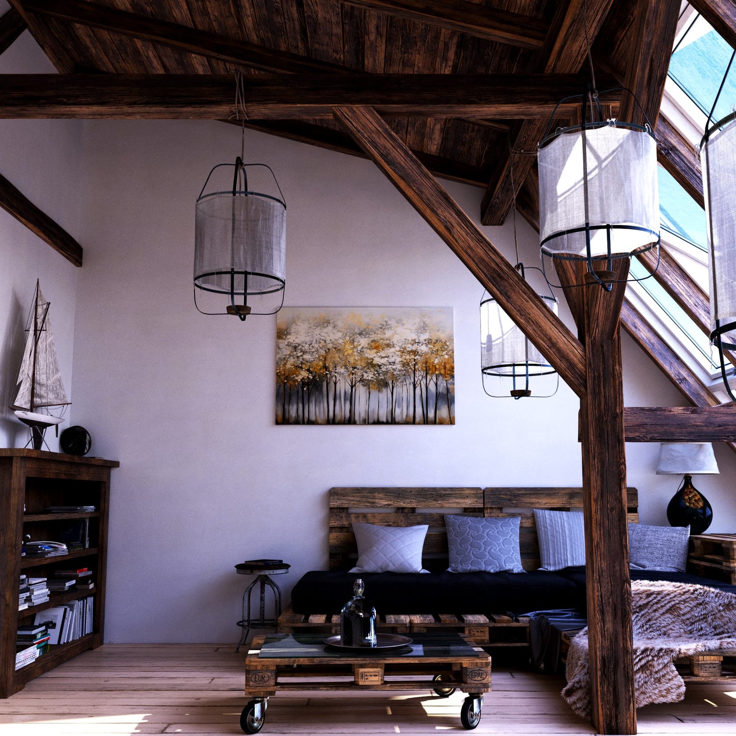 Golden Forest Whisper Loft Effect