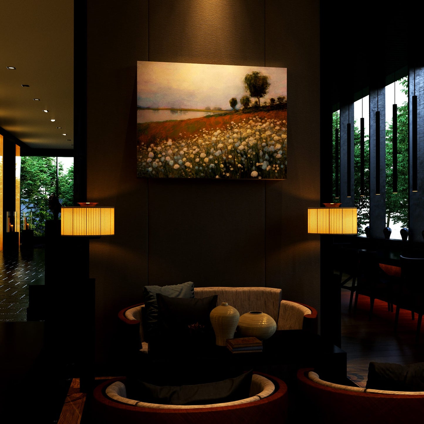 Lakeside Dandelions Hotel Effect