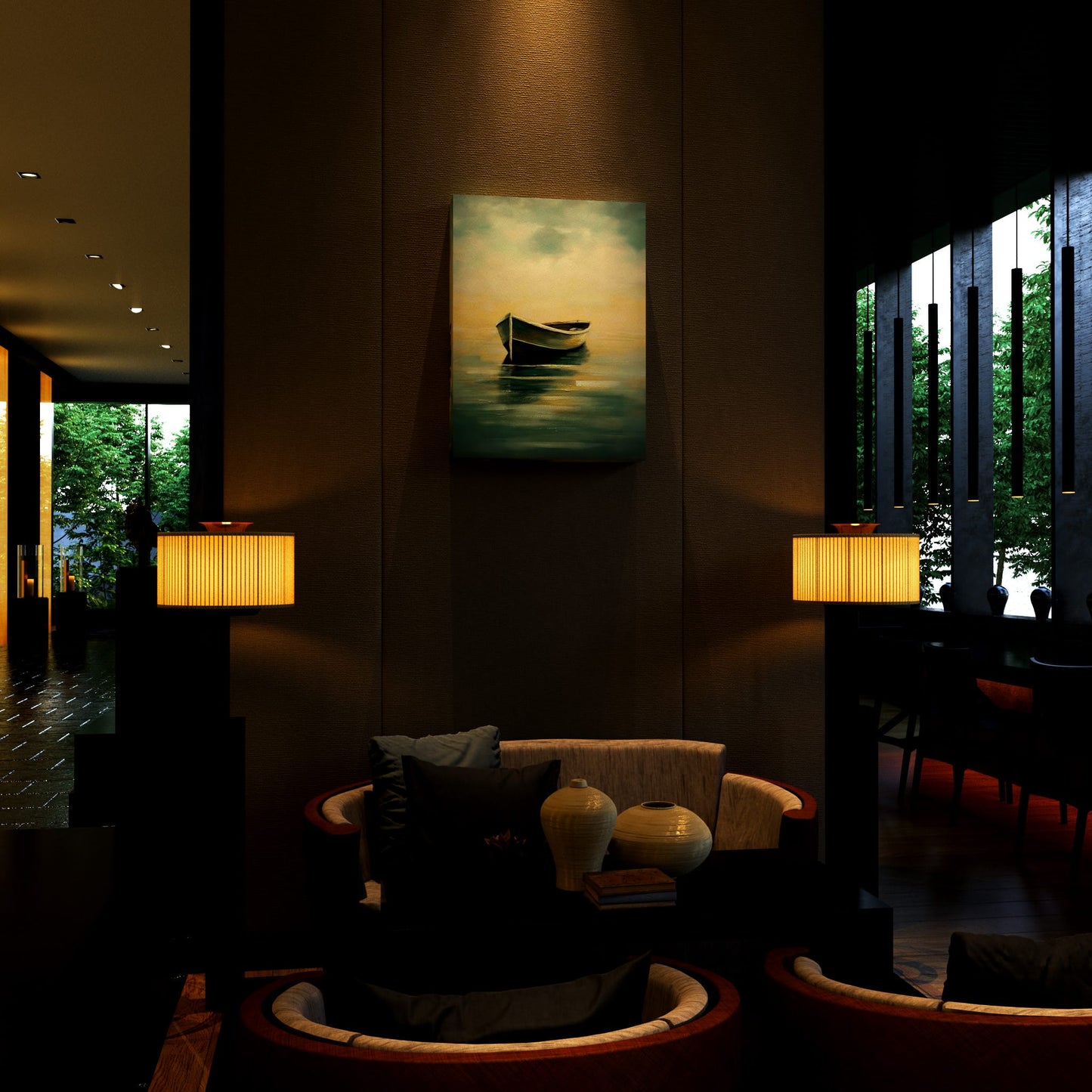 Serene Boat Hotel Effect