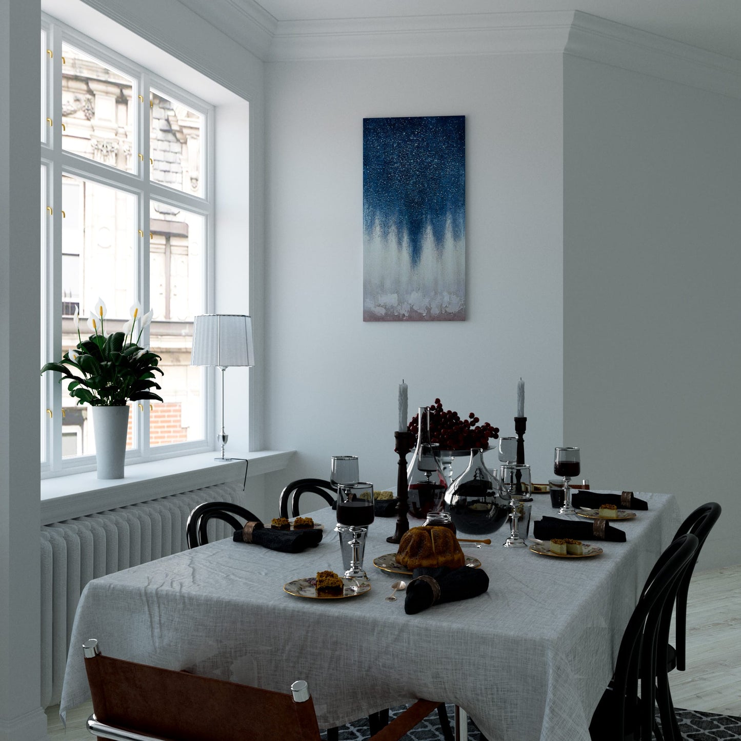 Serene Starlight Dining Room Effect