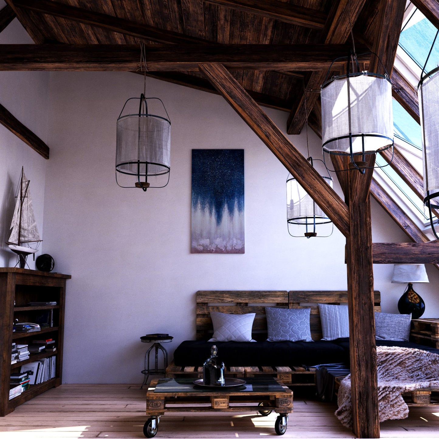 Serene Starlight Loft Effect