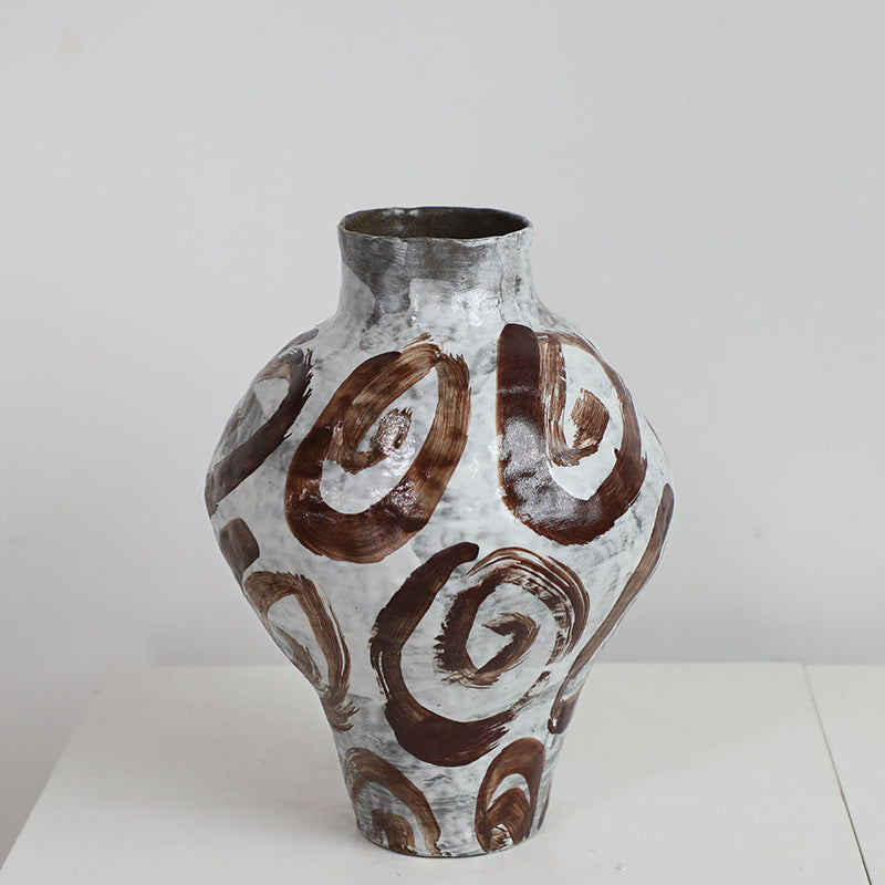 Spiral Rhythm Large Mouth Vase