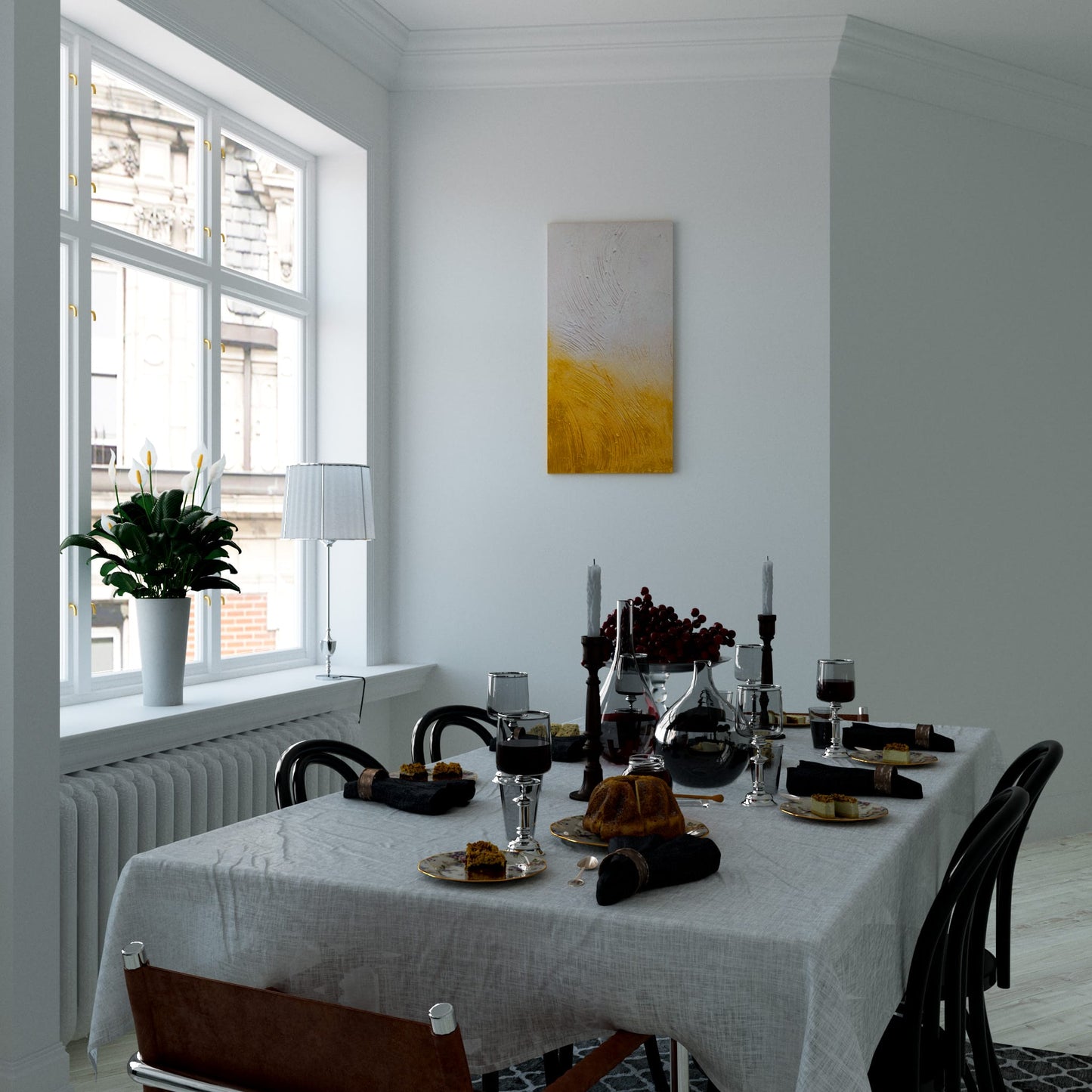Traces of Dawn Dining room effect