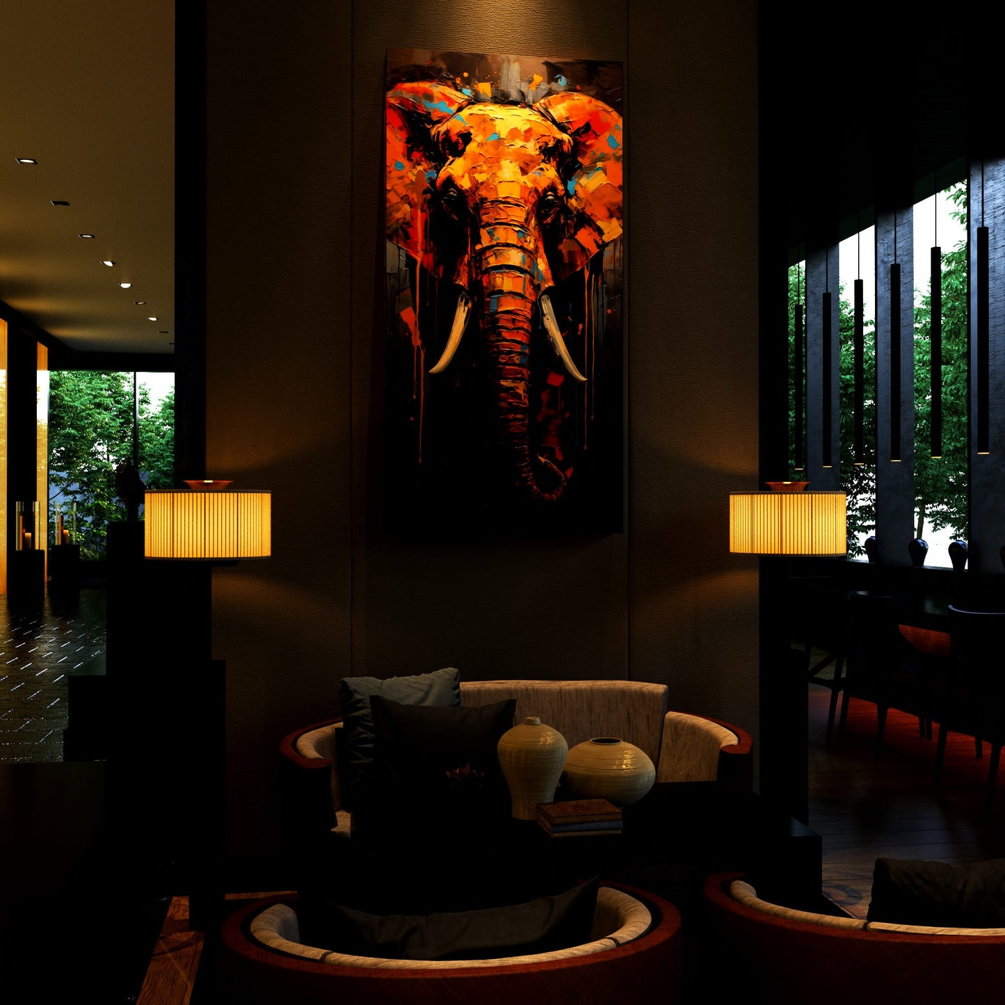 Vibrant Elephant Spirit Hotel Effect
