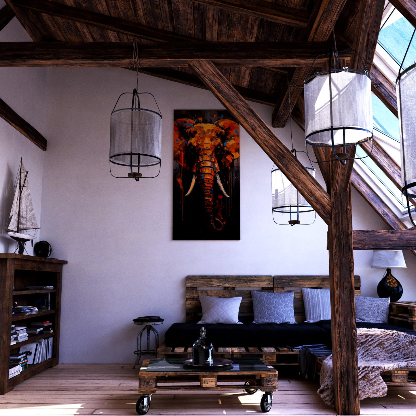 Vibrant Elephant Spirit Loft Effect