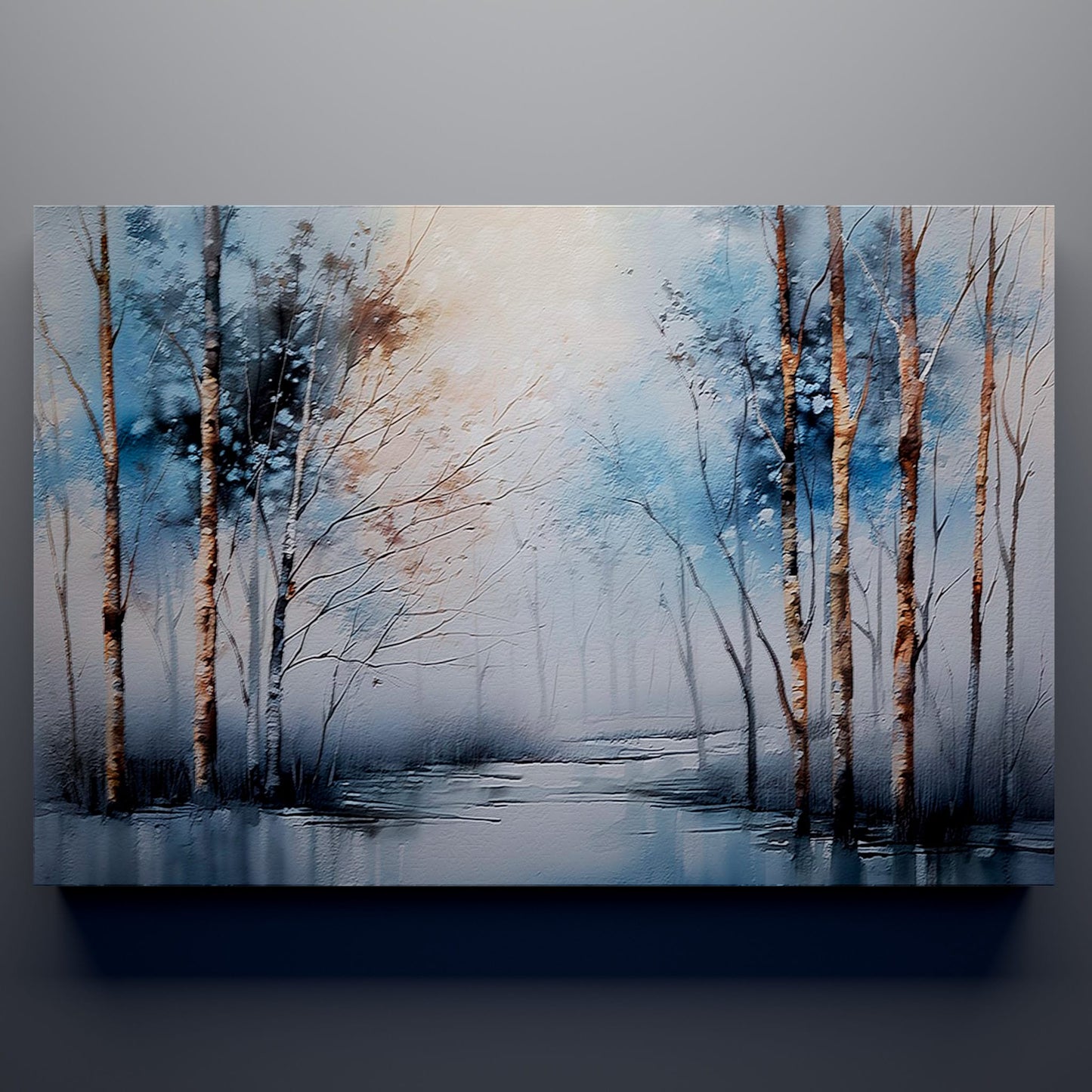 Winter Birch Grove