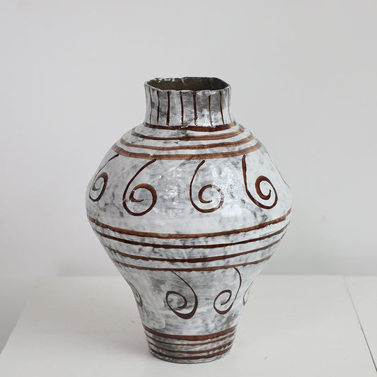 Ancient Charm Scroll Vase