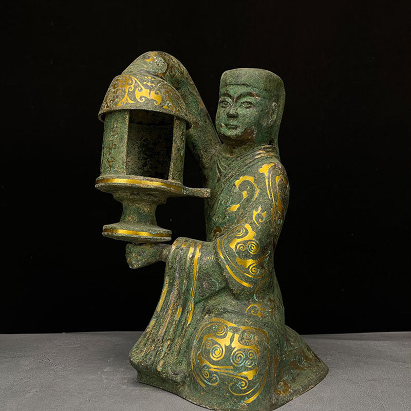 Antique Bronze Changxin Palace Lantern Replica