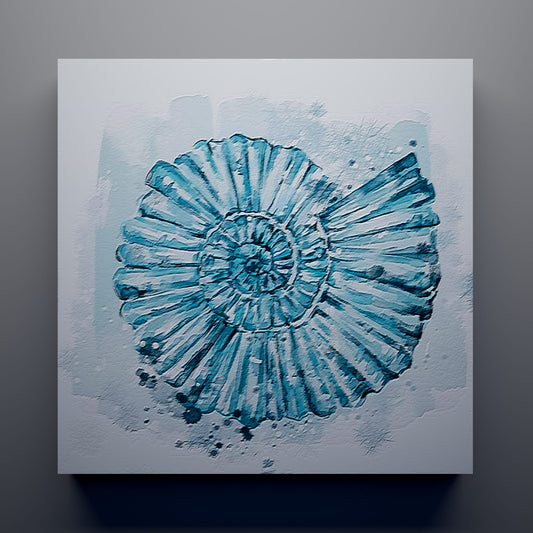 Blue Spiral Seashell