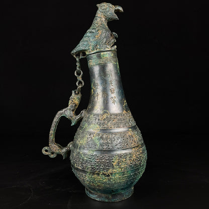 Eagle-Headed Dragon-Handled Bronze Ewer 4