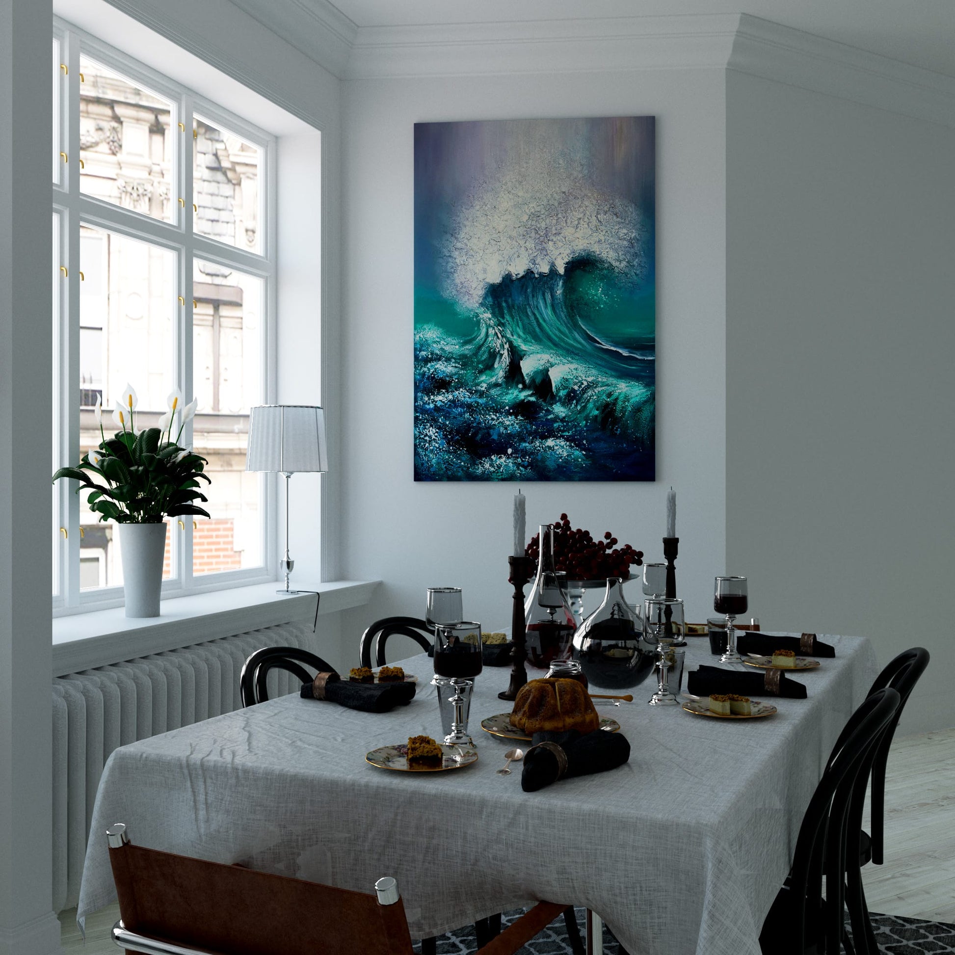 Emerald Surge Dining Room Effect