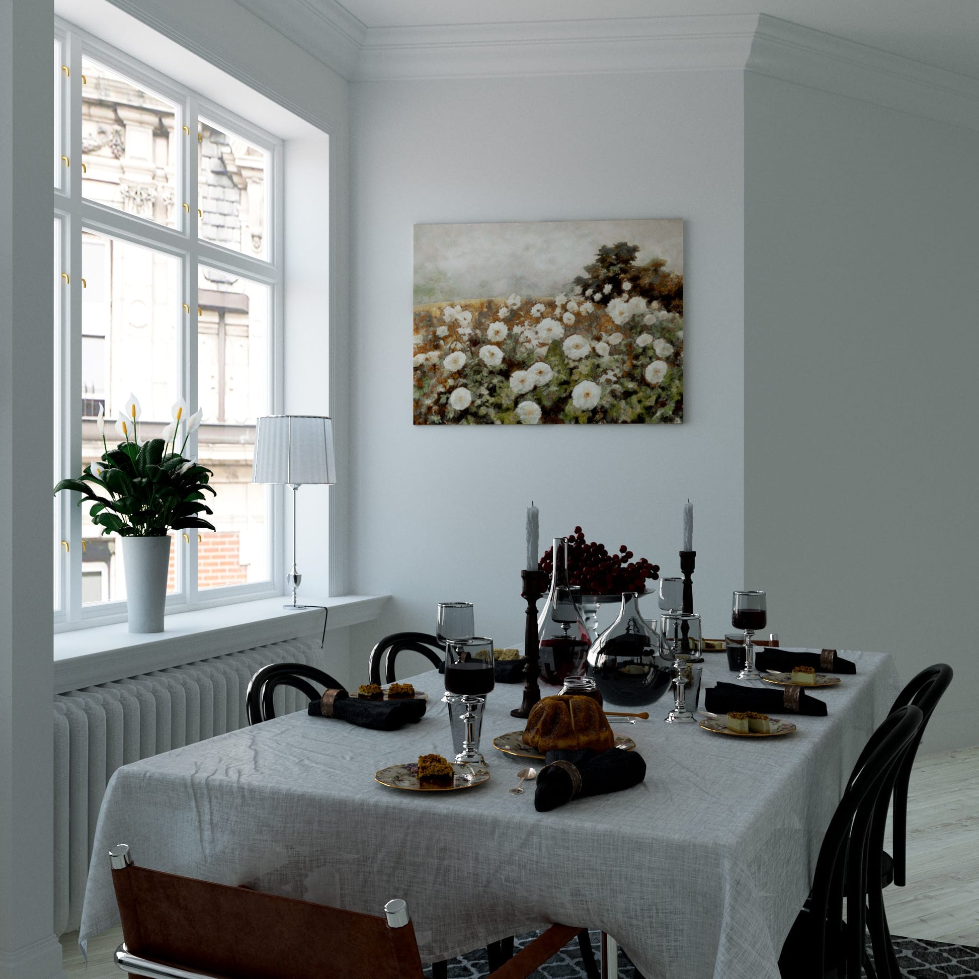 Flourishing Blooms 2 Dining Room Effect