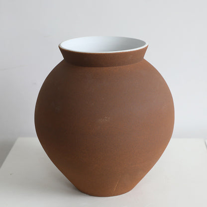 French Cream Rough Pottery Jar II