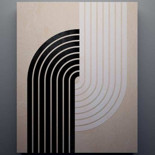 Geometric Arc Texture Painting