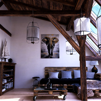 Gilded Elephant Shadow Loft Effect