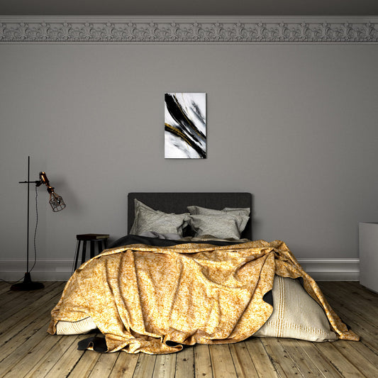 Gilded Strokes Bedroom Effect