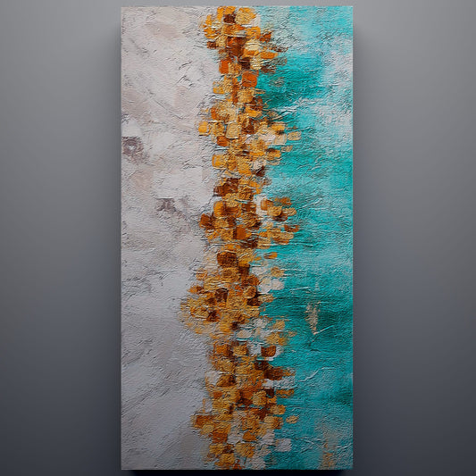 Glimmering Gold & Teal Flow