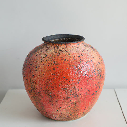 Kiln-Fired Russet Jar