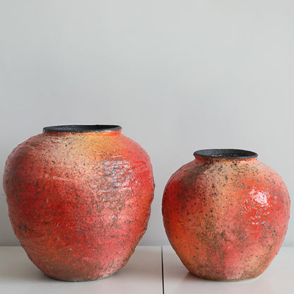 Kiln-Fired Russet Jar and Rustic Garnet Jar