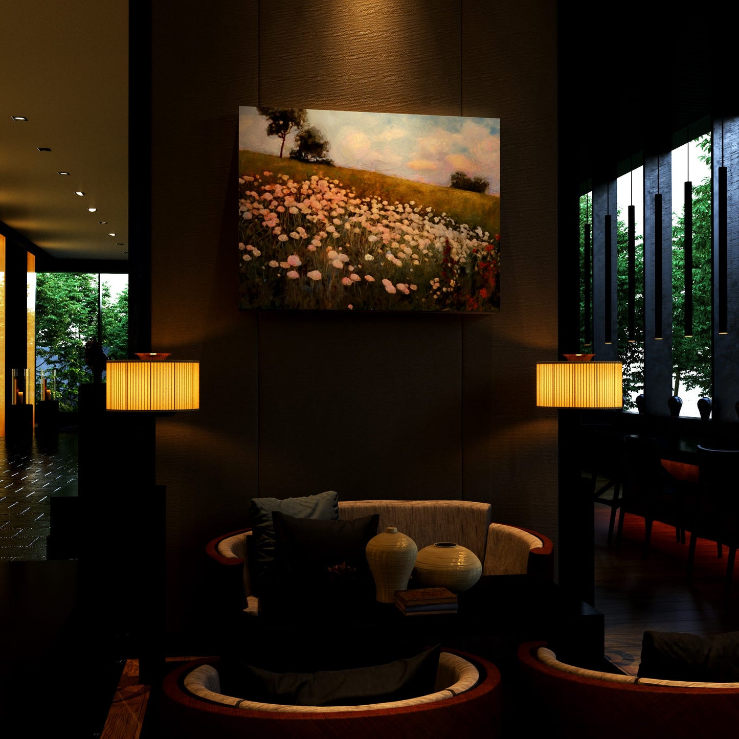 Morning Daisies Field Hotel Effect