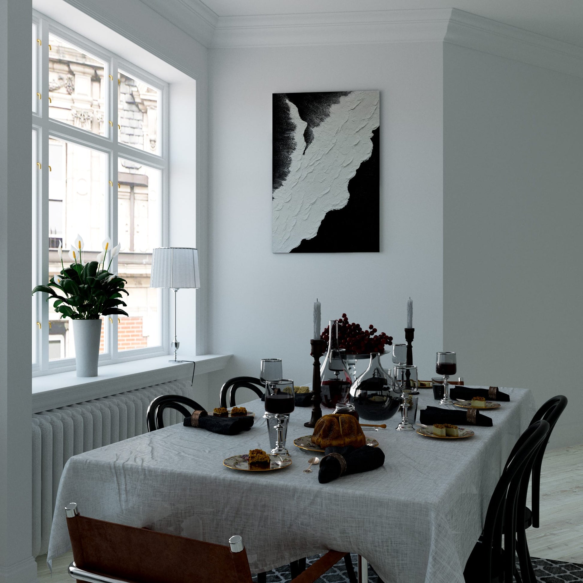 River of Light and Shadow Dining Room Effect