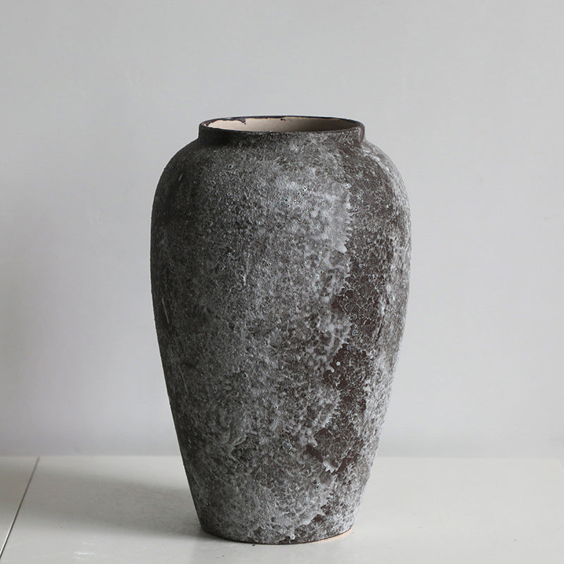 Rustic Textured Floor Vase
