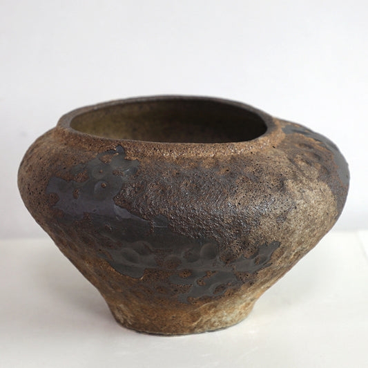 Rustic Zen Pottery Jar