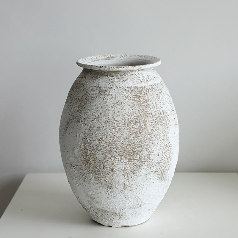 Santorini Style Distressed Pottery Jar