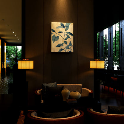 Serene Blue Foliage Hotel Effect