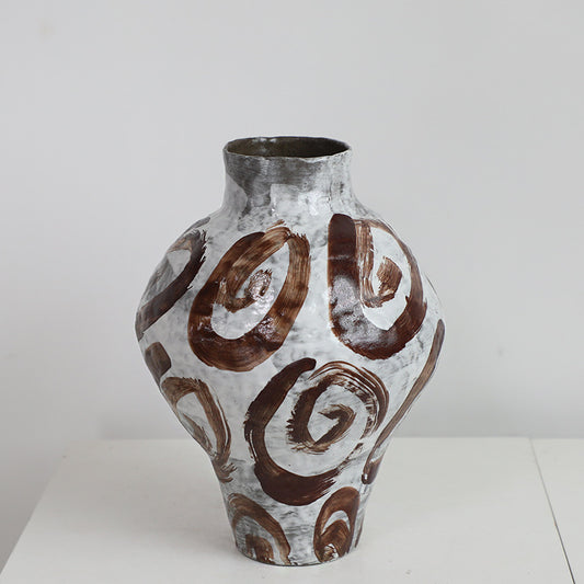 Spiral Rhythm Large Mouth Vase