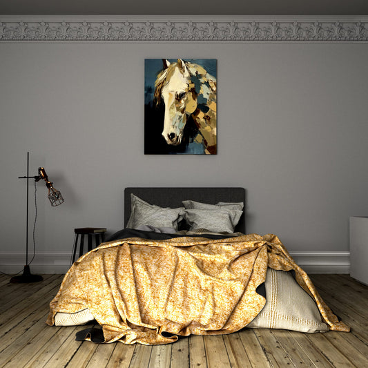 Textured Equine Bedroom Effect