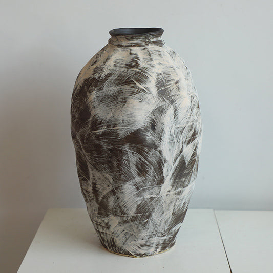 Wabi-Sabi Handcrafted Earth Vase