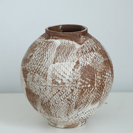 Wabi-sabi Earth Texture Rough Pottery Jar 2