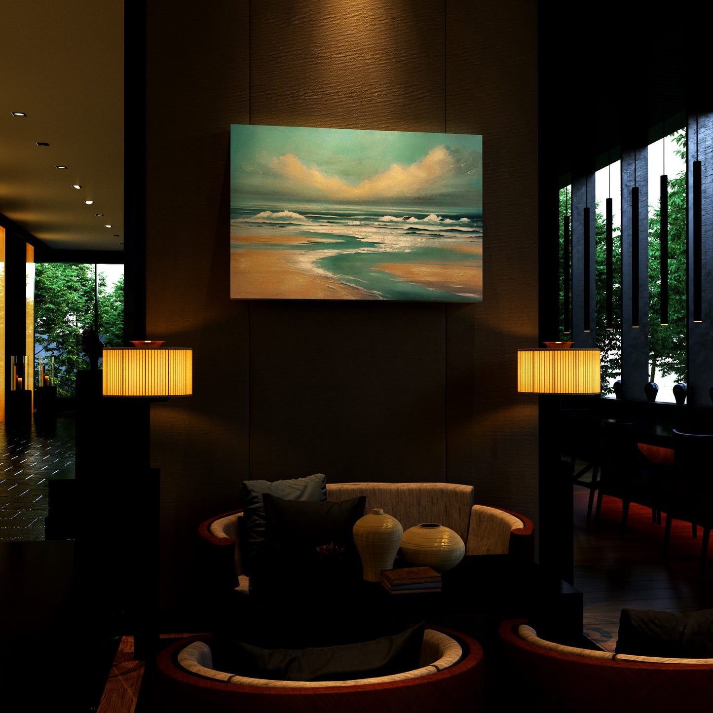 Waves Coastline Hotel Effect