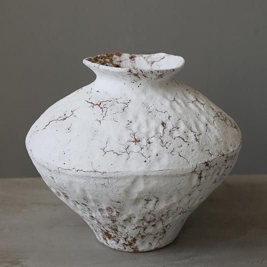 White Frost Series Serene Earth Vessel