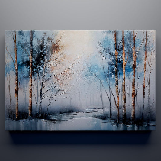 Winter Birch Grove